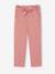 Fluid Cropped Trousers with Floral Print, for Girls emerald green+navy blue+red 