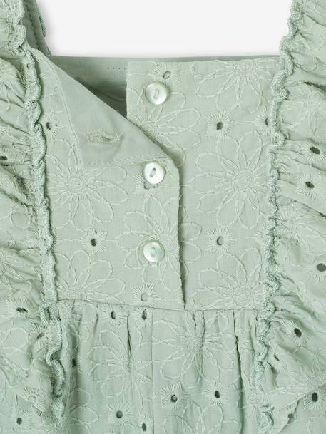 Long Jumpsuit for Girls sage green 