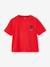 Plain Basics T-Shirt for Girls apricot+red 