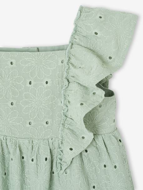 Long Jumpsuit for Girls sage green 