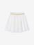 Girl's tulle skirt with lurex embroidery white 
