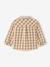 Baby boy's cotton muslin shirt chequered beige 