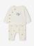 Baby sweatshirt and trouser set ecru+pale pink 