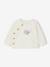 Baby sweatshirt and trouser set ecru+pale pink 