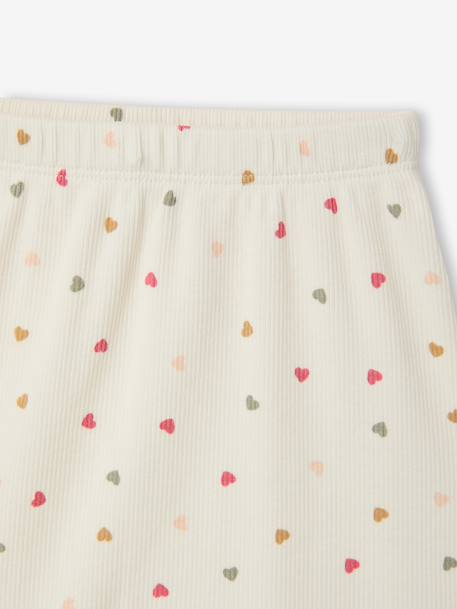Baby sweatshirt and trouser set ecru+pale pink 