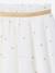 Girl's tulle skirt with lurex embroidery white 
