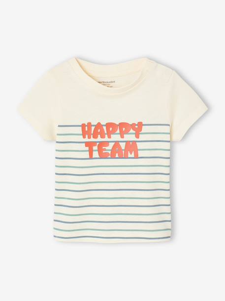 Boys' organic cotton t-shirt ecru 