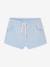 Pack of 2 Pairs of Fleece Bermuda Shorts for Baby Boys striped blue 