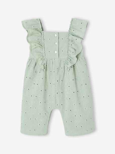 Long Jumpsuit for Girls sage green 