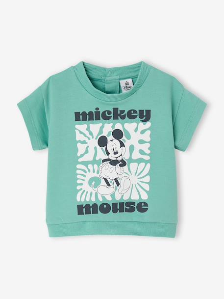 Mickey Mouse Shorts & T-Shirt Set for Babies mint green 