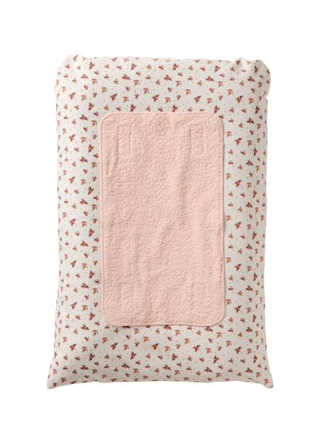 Cover for Changing Mattress, Hanoi multicoloured+printed beige+sage green+WHITE LIGHT ALL OVER PRINTED 