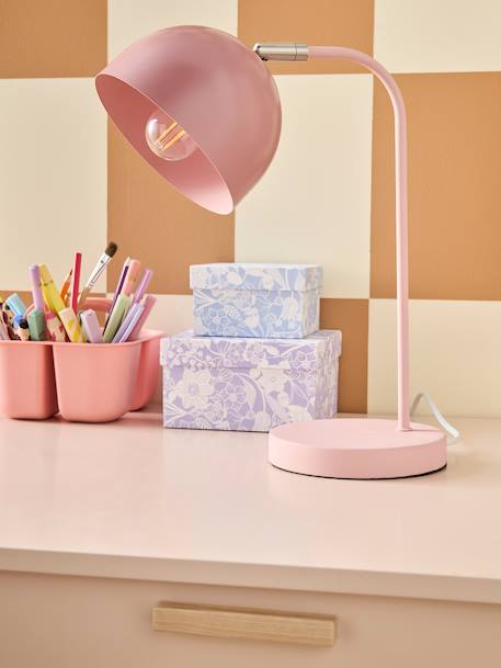 Two-Tone Metal Table Lamp cinnamon+rose 