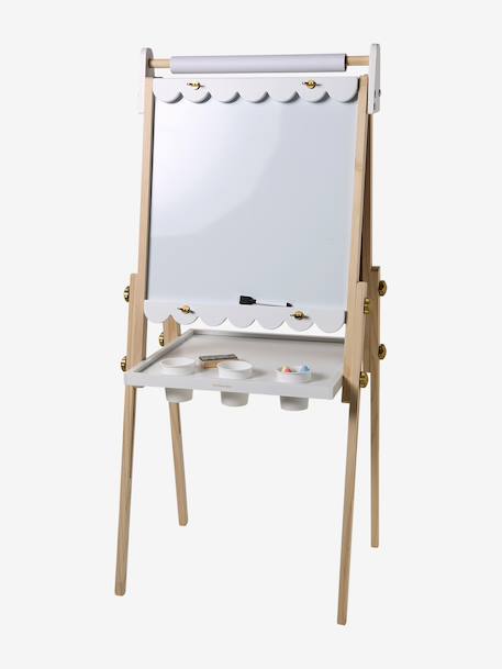 3-in-1 Foldable Board, Adjustable Height  - Wood FSC®100% Certified PINK MEDIUM SOLID+white+Wood/Multi 