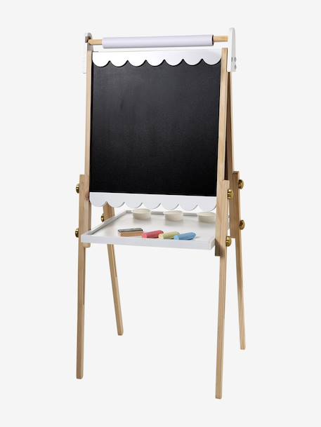 3-in-1 Foldable Board, Adjustable Height  - Wood FSC®100% Certified PINK MEDIUM SOLID+white+Wood/Multi 