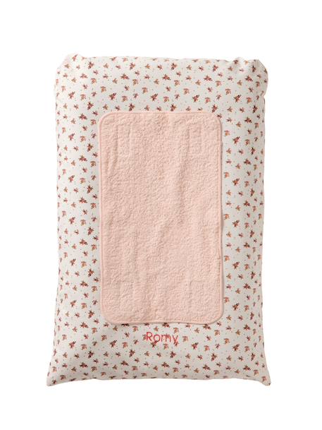 Cover for Changing Mattress, Hanoi multicoloured+printed beige+sage green+WHITE LIGHT ALL OVER PRINTED 