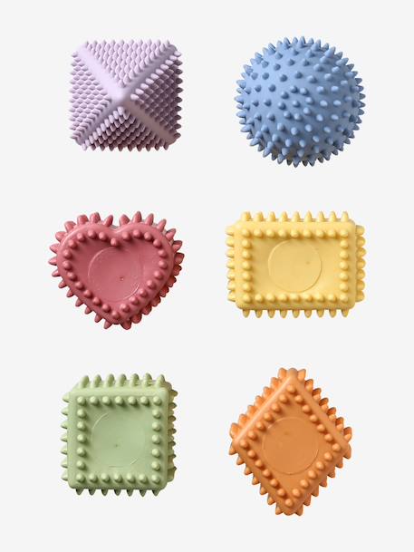 Set of 6 sensory shapes multicoloured 
