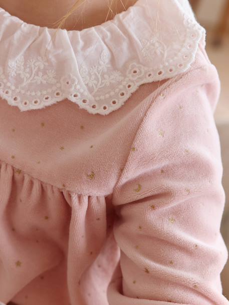 Pyjamas with Sequinned Cape for Girls rosy 