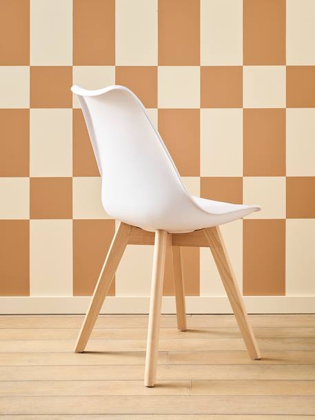 Scandinavian Primary School Chair green+rose+white 