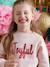 Christmas Sweatshirt with Sequinned Message for Girls rosy 