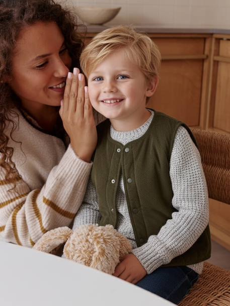 Child's reversible cardigan from the family capsule ecru 