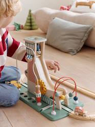 Toys-Playsets-Cars & Trains-Tower with Multi-Activity Launch Ramp in FSC® Wood 