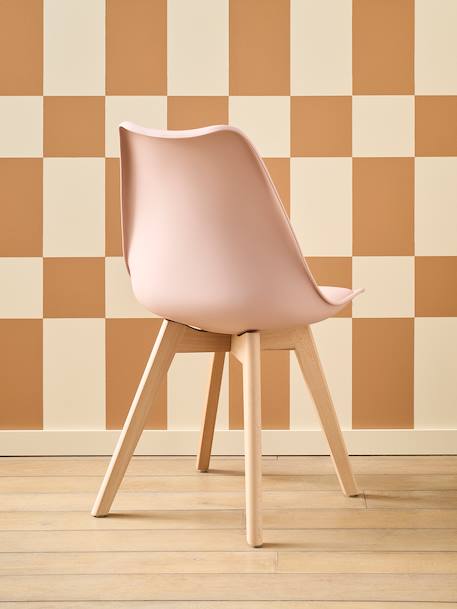 Scandinavian Primary School Chair green+rose+white 