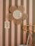 Flower mirror beige 