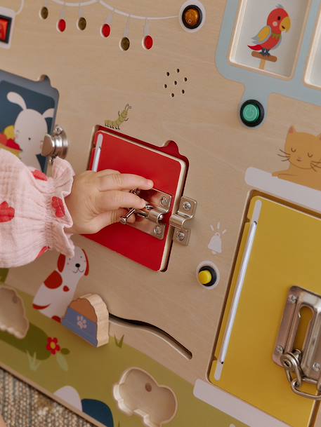 Sound & Light Activity Board in FSC® Wood wood 