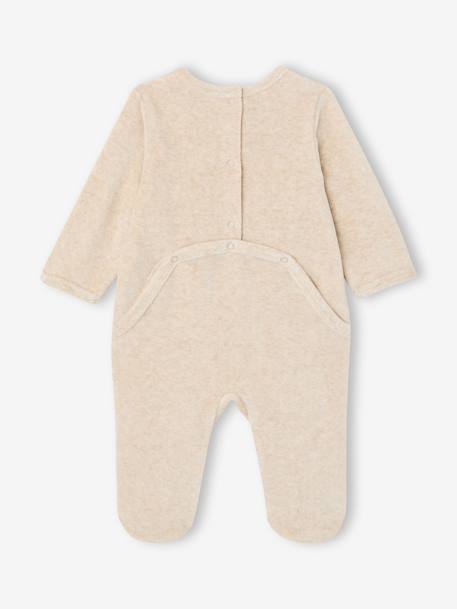 Set of 2 boys' velvet pyjamas crystal blue 