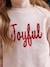 Christmas Sweatshirt with Sequinned Message for Girls rosy 