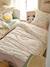 Duvet cover set + essential children's HIRONDELLES pillowcase, with recycled cotton printed white 
