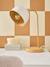 Two-Tone Metal Table Lamp cinnamon+rose 
