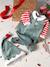 Unisex Christmas Set, Sleepsuit + Beanie, for Babies Green 