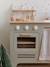 Wooden kitchen with FSC100® wooden accessories ecru+rose+sage green 