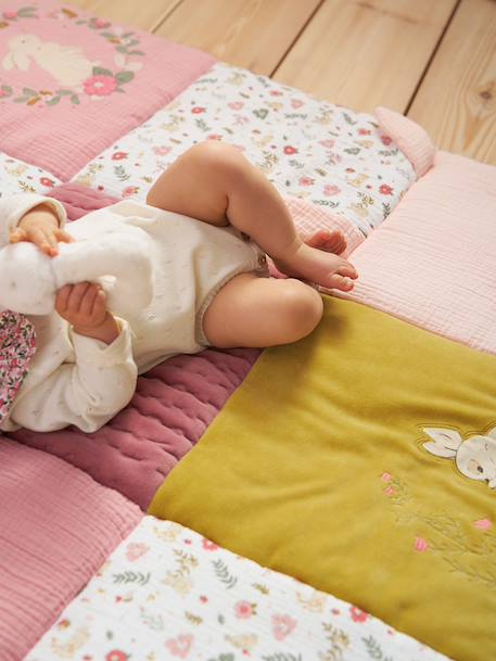 Floor mattress / ENCHANTED RABBIT play mat old rose 