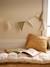 Garland of cotton gauze flags cinnamon+sage green 