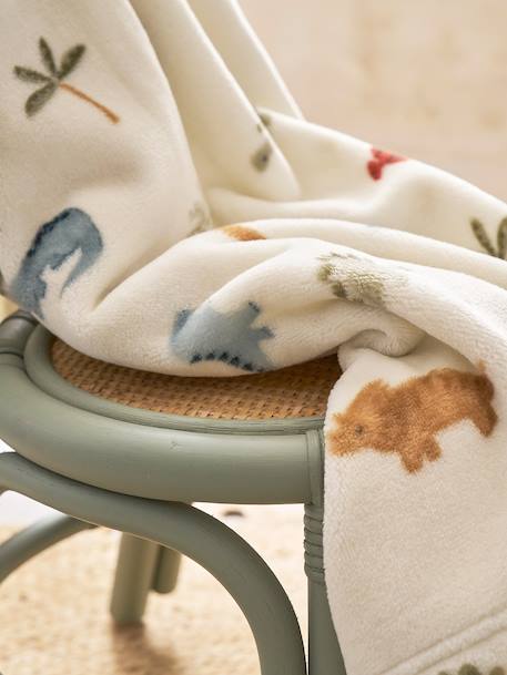 Printed Fleece Blanket multicoloured+printed brown+printed red+printed white 