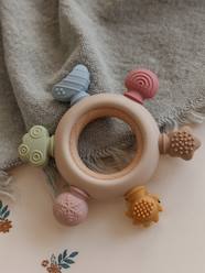 -Silicone sensory teething ring