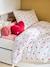 Duvet Cover Set + Pillowcase with Recycled Cotton for Children, HEARTS printed white 