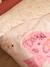 Reversible BIRDY duvet cover set + pillowcase for children, made with recycled cotton rosy 