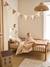 Hanging lampshade in metal with scalloped detail cinnamon 