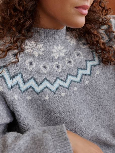 Fluffy Christmas Jumper for the Whole Family marl grey 