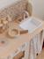 Wooden kitchen with FSC100® wooden accessories ecru+rose+sage green 