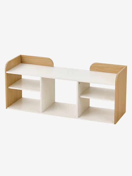 Storage bench with 3 compartments YEL white 