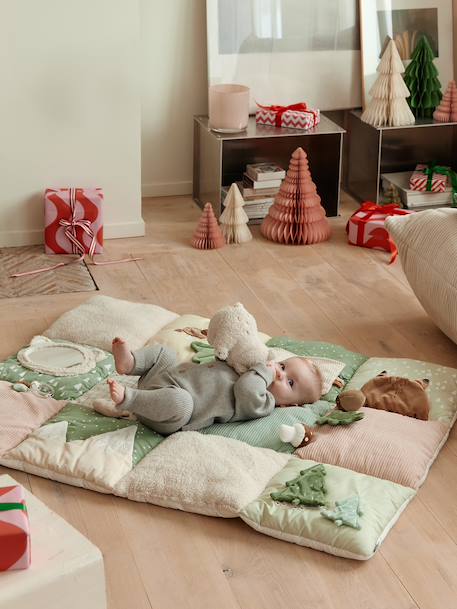 Activity Mat, Life beige+ecru+orange+red 