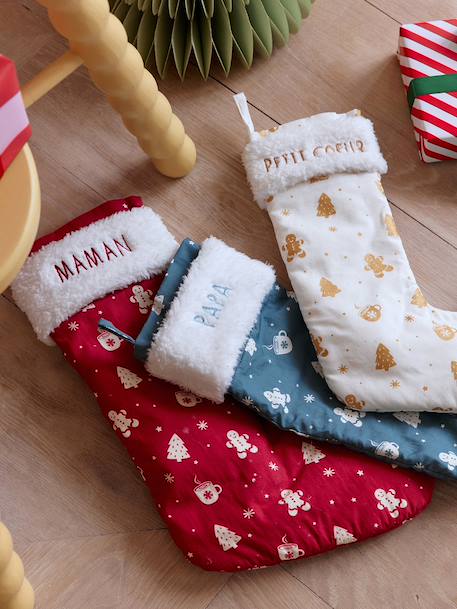 Pack of 3 Christmas socks red 