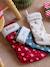 Pack of 3 Christmas socks red 