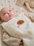 Sleeveless Baby Sleeping Bag in Cotton Gauze, HEDGEHOG striped beige 