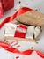 Set of 3 Pairs of Christmas Socks for Girls red 