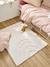 Rainbow relief rectangular rug ecru 